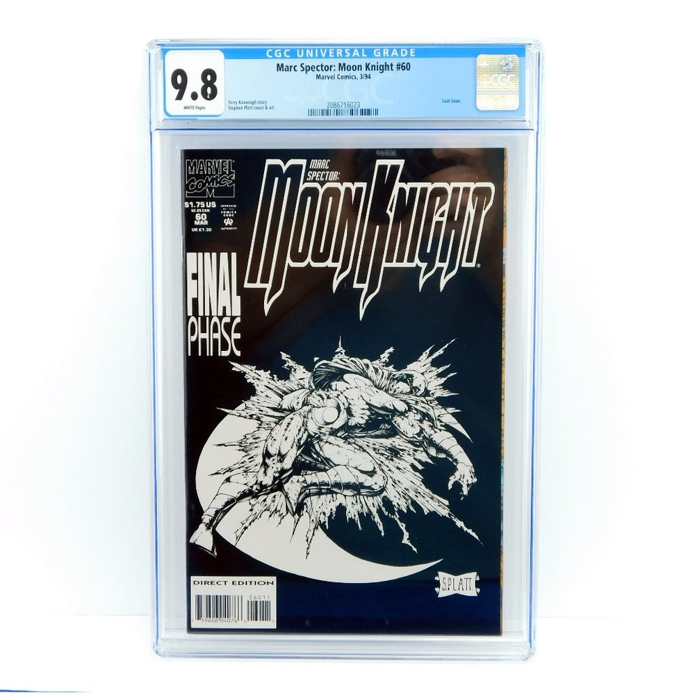 Marc Spector MOON KNIGHT #60 Stephen Platt CGC 9.8 Last Epic Issue!